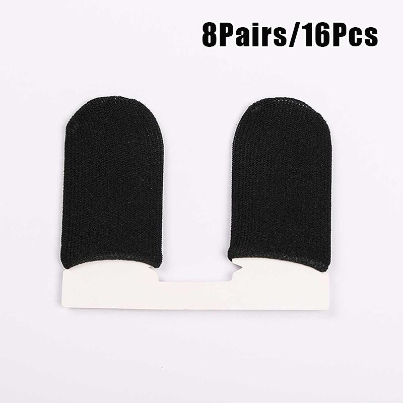 

Breathable Gaming Finger Sleeves; Anti-slip and Sweatproof, 8 Pairs/16pcs for PUBG Mobile Players