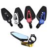 Universal 1 Pair 7/8" 22mm Motorcycle Aluminum Rear View Black Handle Bar End Side Rearview Mirrors Motorcycle Accessories