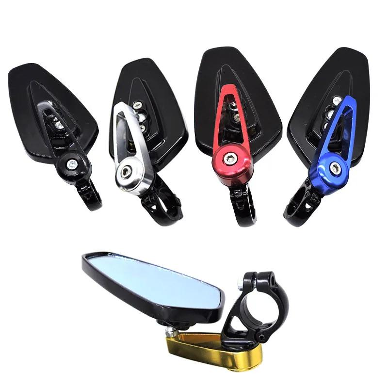 Universal 1 Pair 7/8" 22mm Motorcycle Aluminum Rear View Black Handle Bar End Side Rearview Mirrors Motorcycle Accessories