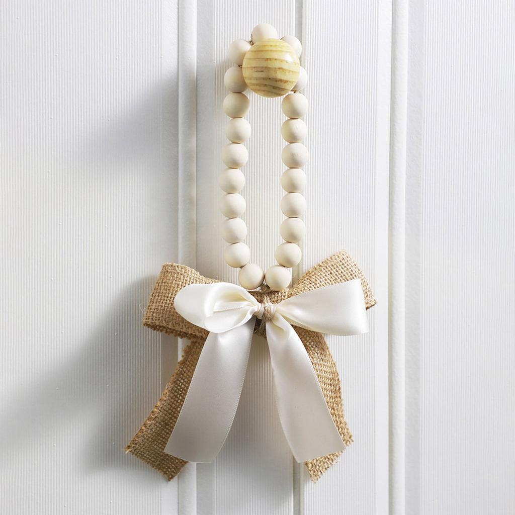 Farmhouses Styles Wood Beads Garlands For Bedroom Decors Tree Bag Craft for Creative Homes Decors Bedroom Accessories