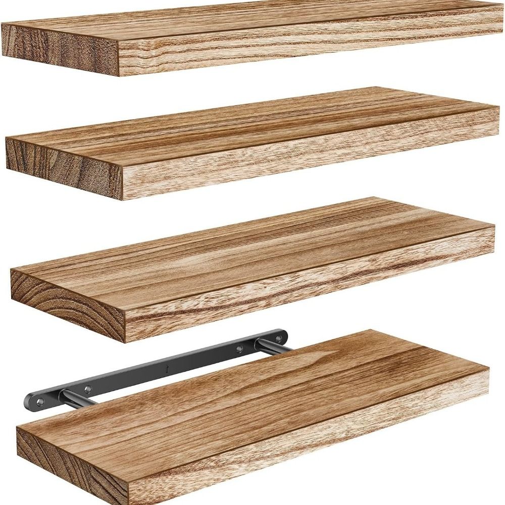 1pc Deeper Storage Shelf Wooden Bathroom Shelves Floating Shelves  for Living Room Bedroom Kitchen