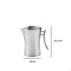 Water Pitcher with Handle Stainless Metal Carafe for Hosts, Dining Table, Home