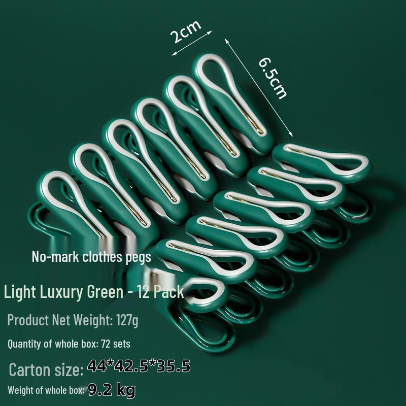 

Zhiwang Seamless Windproof Laundry Clothes Pegs - Anti-slip, Multifunctional Sock & Sheet Drying Clips