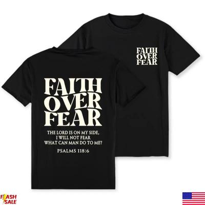 Glaube über Angst T-Shirt, Christliche T-Shirts, Jesus Shirt