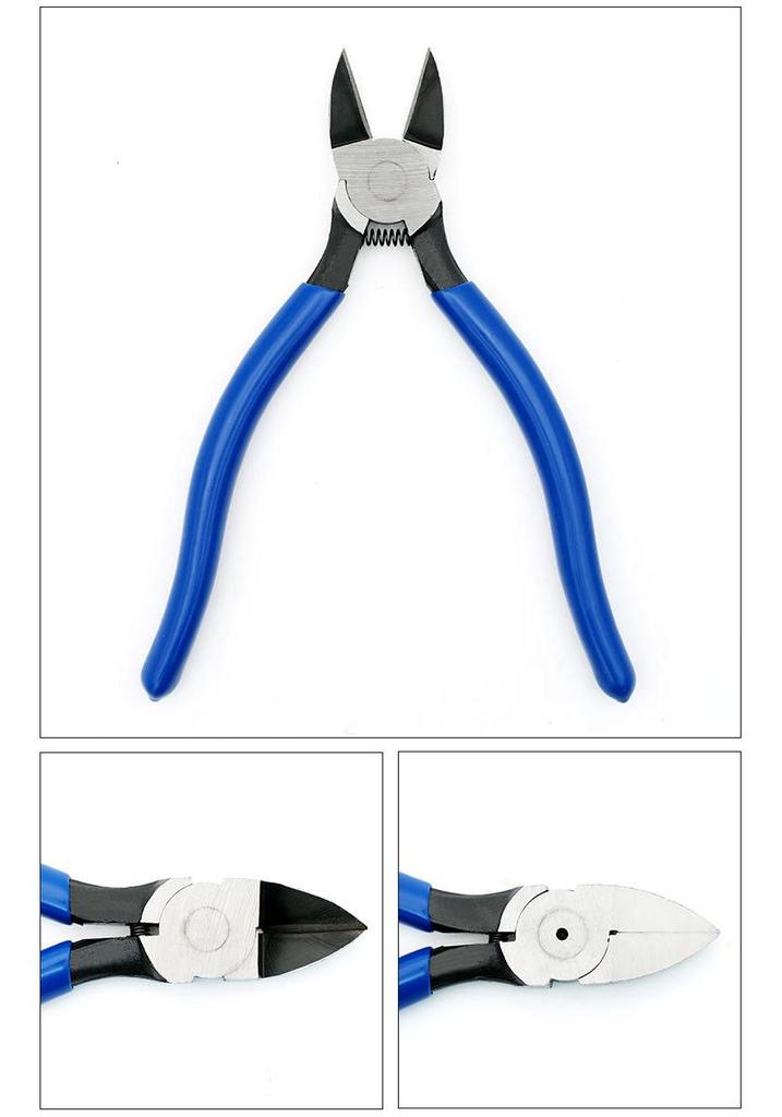 7" and 8" Industrial Grade Angled Pliers - High Carbon Steel Electrician Tools for Cutting Models and Sprues