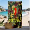 Asciugamano da Spiaggia Stampa Calcio Portogallo Asciugatura Rapida Super Assorbente Morbido Asciugamano da Bagno per Nuoto Spiaggia Viaggio Souvenir Regalo
