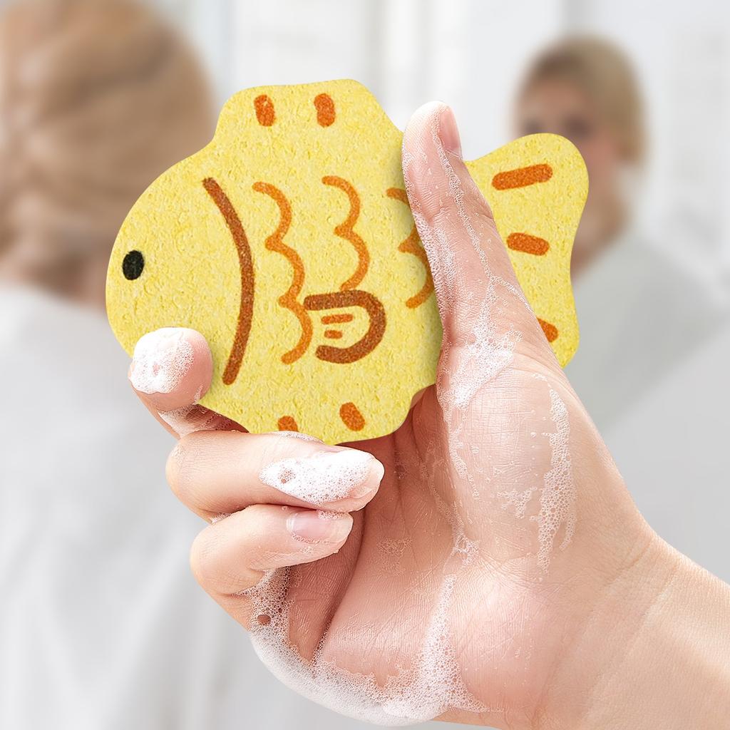 Zvířecí miminko Koupelka Bavlna Houba z dřevité buničiny Kreslená dětská osuška Osuška Bavlna Utěrka do koupele Dřevitá buničina Bavlna