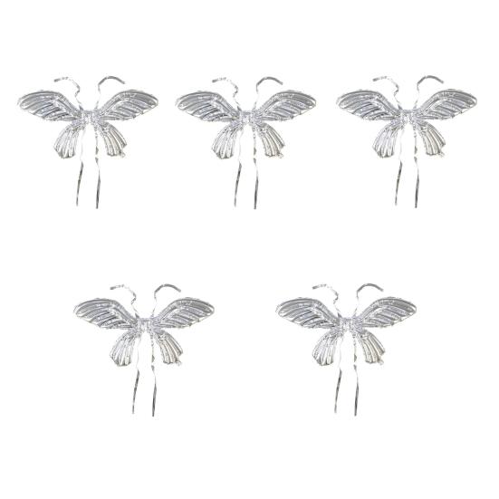 5Pcs Wings Balloons Creative No Leaks Exquisite Anti-deform Lightweight Decorative Aluminum Film Kids Butterfly Wings Balloons Party Supplies
