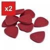 uxcell Felt Guitar Picks, 3mm Thickness, Red (10-Pack)