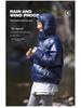 Men's Trendy Windproof Packable 90% Down Feather Puffer Jacket with Velcro Closure