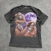 Orangutan Moon Shirt, Retro Ape Graphic Tee, Vintage Animal T-Shirt, Celestial Jungle Top