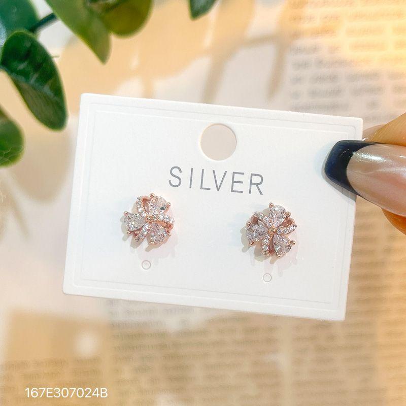 

Серьги из стерлингового серебра S925, женские маленькие оригинальные темпераментные вермикулитовые украшения для ушей