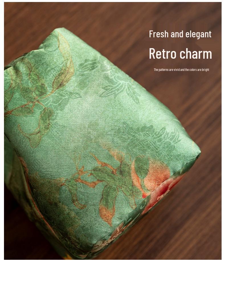 Portable Fabric Bag for Tea Set and Accessories - High-End Chinese Design