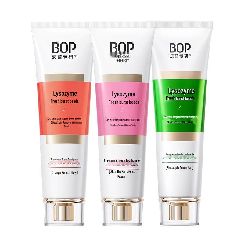 Bop Long-Lasting Fresh Breath Toothpaste 3-Pack