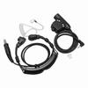 Auricolare Microfono Gola Tubo Acustico Trasparente Auricolare Walkie Talkie Cuffia con PTT U94