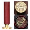 Halloween Seal Cylindrical Red Handle (handle + Brass Seal Head) Fire Lacquer Seal Set Handle Copper Head