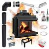 Right Fireplace Insert KRATKI SIMPLE 8kW Closing Set