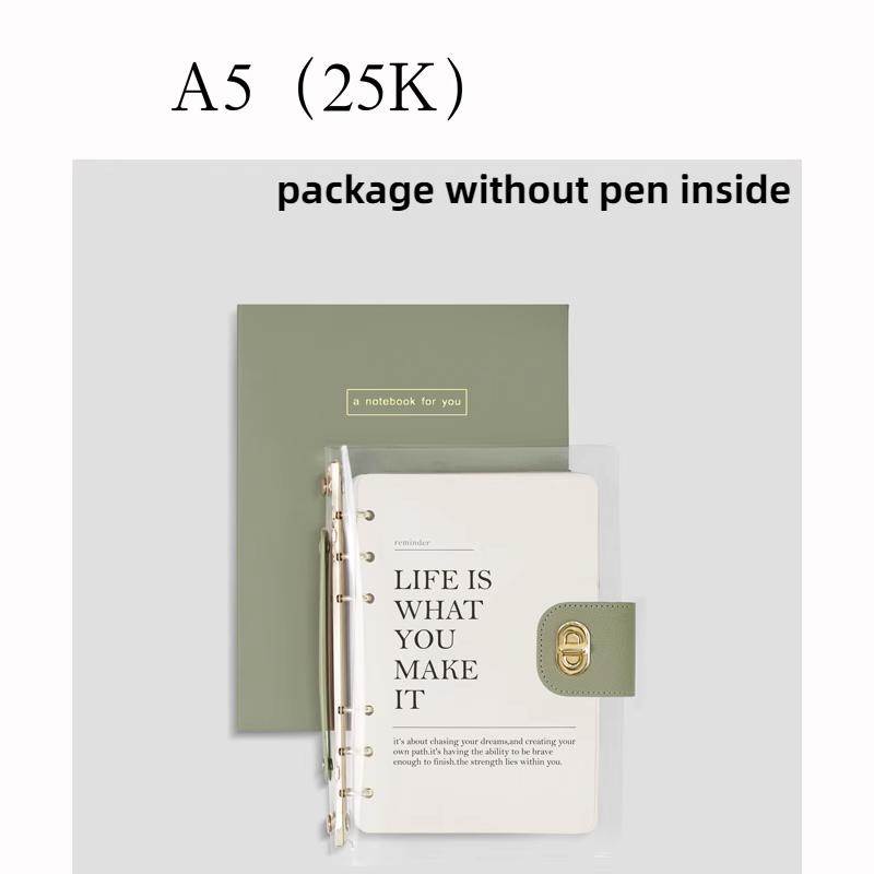 A5 High Quality Loose-leaf Business Office Notebook Support  Binder Journal Diary Planner Notepad School Stationery