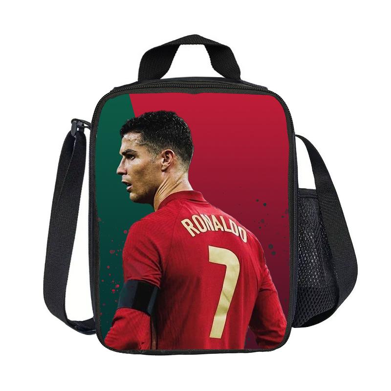 Sport Lunchbox Lekdichte Draagtas Lunchbox Ronaldo Voedselbewaarzakken Thermische Tas CR Voetbalster Geïsoleerde Lunchtassen