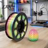Candy Color PETG Filament Rainbow Gradient for 3D Printer, 1.75mm 1Kg Spool Decorative Ornament Filament, Multicolor Most Printers High Speed Printing