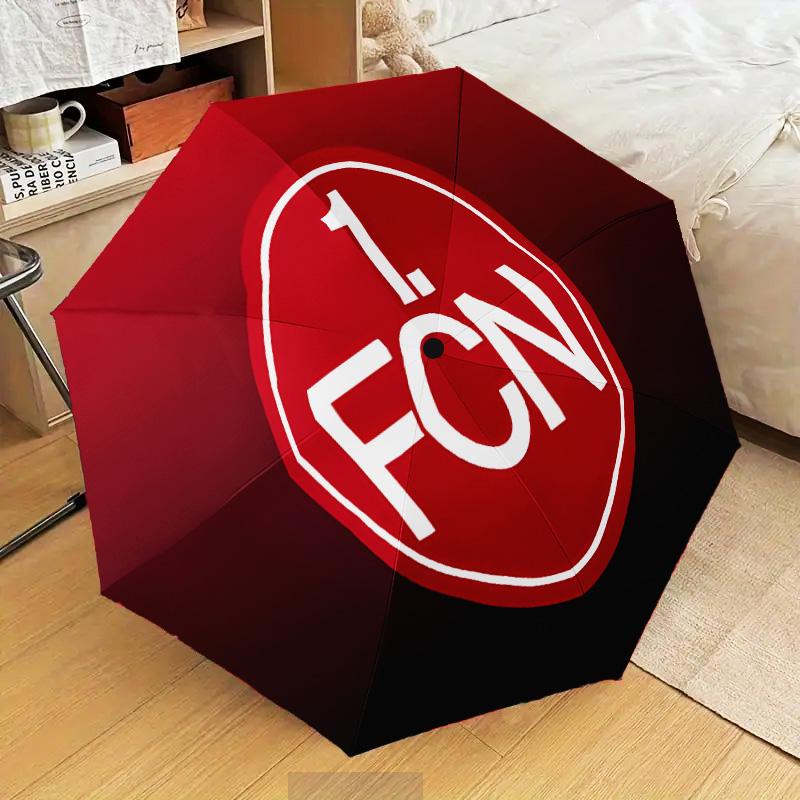 Nurnberg Football Club Automatic Folding Umbrella - 8-Rib Travel Umbrella with Auto Open/Close & Portable Gifts for holidays or birthdays