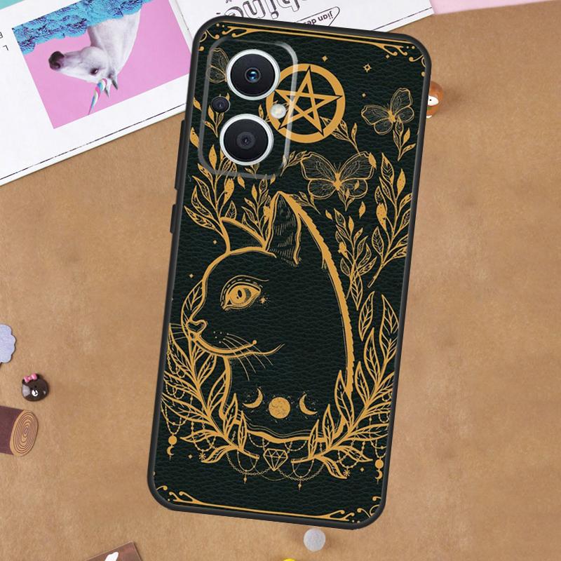 Witch Cat For OPPO Reno 7 8 Lite 10 11 12 13 14 Pro 8T 11F 12F 13F 14F OPPO Find X8 X5 X6 X9 Pro Case