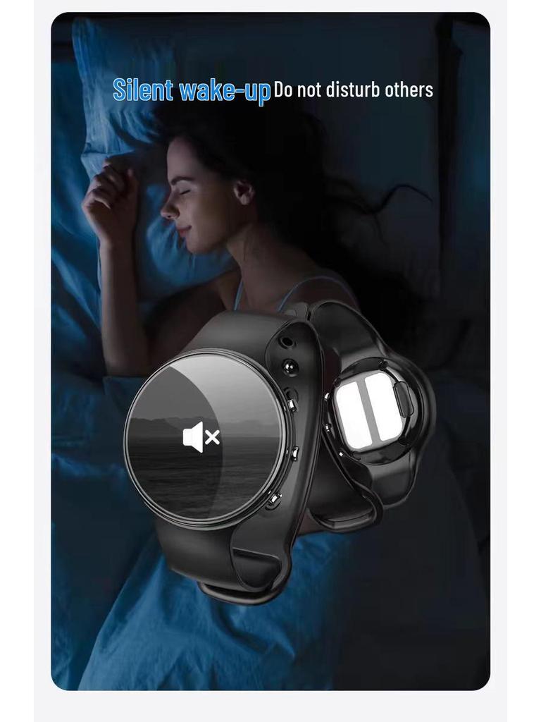 Vibrating Smart Wake-Up Bracelet: Silent Alarm with Pulse Shock for Students