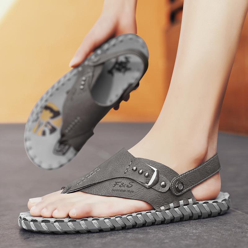 Fashion New Summer Mens Open Toed Sandals Fashion Trend Beach Shoes Slippers Mens Sandals Mens Sandals Summer Sandals