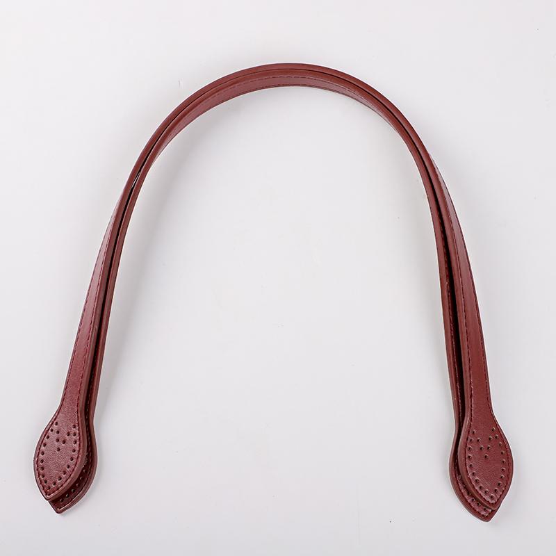 2pcs PU Leather Bag Strap Handbags Handles For Handbag DIY Handmade Woven Bag Belt Band Replacement Purse Strap Bag Accessories