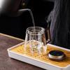 Zuozhixun Yiming Transparent Glass Teapot with Walnut Handle and Filter