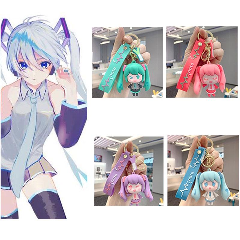 Hatsune Miku Keychain Anime Figure Pendant Keybuckle
