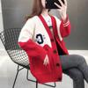 Fashion Spring Korean Version Loose Sweater Knitted Women Sweater Autumn Lazy Sweater Coat.