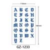 Herbal Tattoo Stickers, Juice Tattoo Stickers, Semi-Permanent English Letter Tattoo Stickers Tattoo