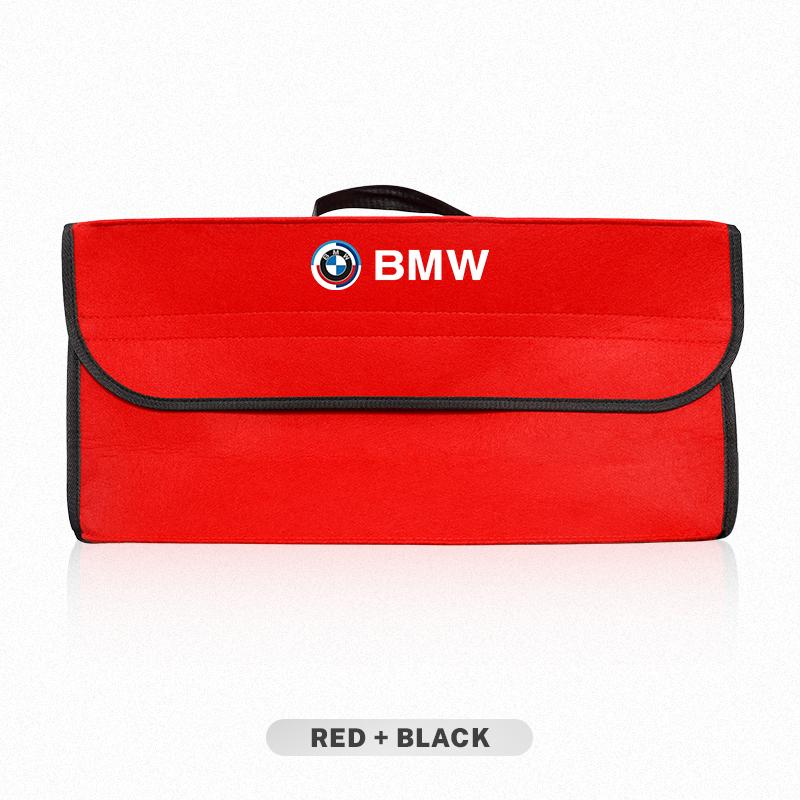 Felt Car Trunk Organizer Foldable Storage Box Cargo Stickers For BMW iX1 I7 F07 F48 F39 F34 F40 F45 F46 G30 G20 G32 E70 E71 E66