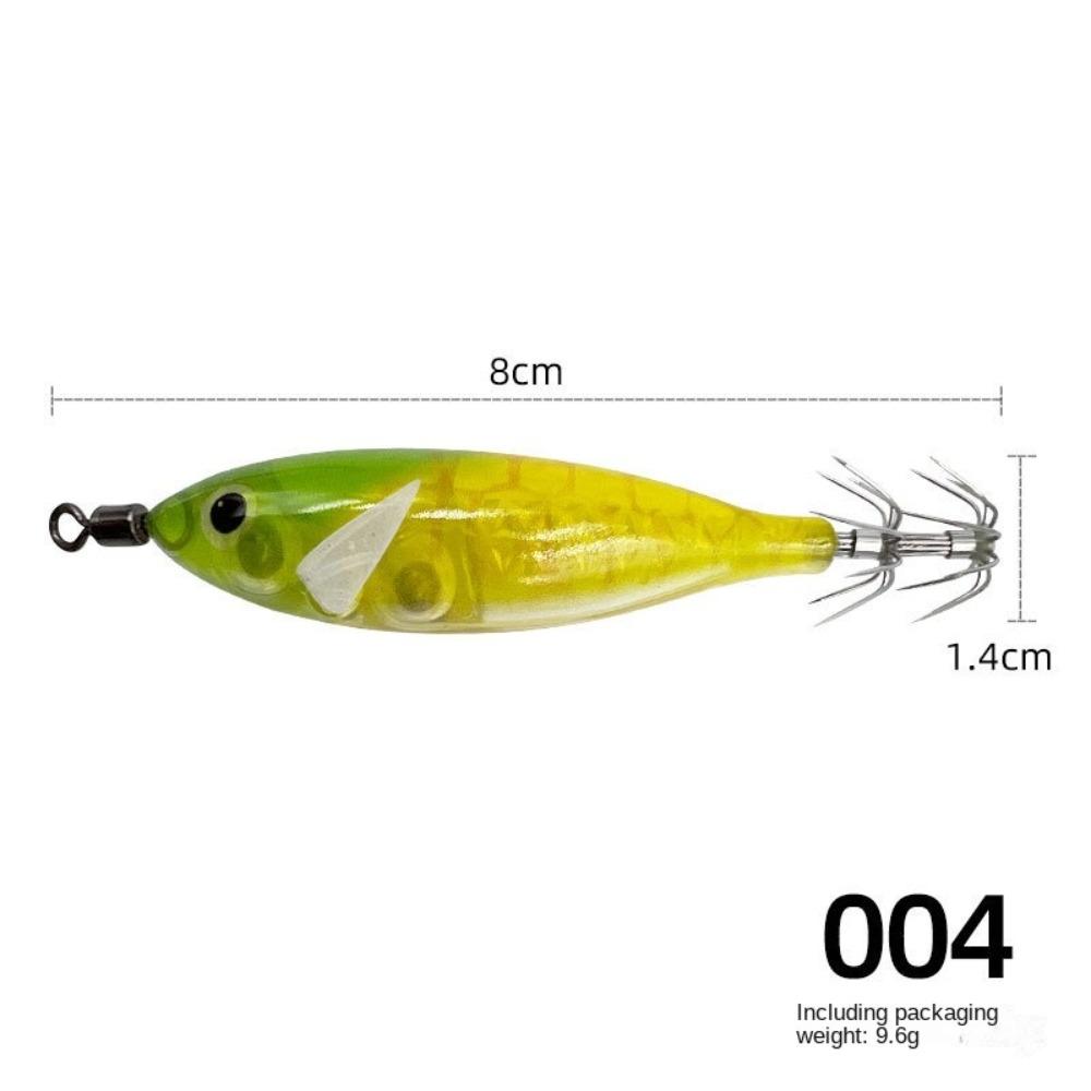 Noctilucent Fishing Lure 5.7g Spinnerbait Noctilucent Squid Cuttlefish Jigs  Deep Sea Fishing