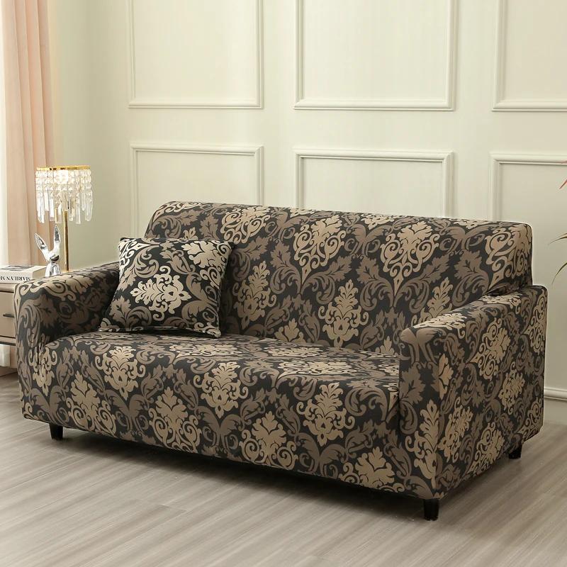 LANMOLIFE Bedrukte Elastische Bankhoes Vuilafstotende Spandex Bankhoes Meubelbeschermer voor Slaapkamer Kantoor Woonkamer Huisdecoratie 2 Seater 140-180cm