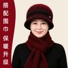 Autumn and Winter Hat Women's Fashion Bucket Hat Middle-aged and Elderly Mother Basin Hat Plush Warm Wool Hat Old Lady Knitted Hat