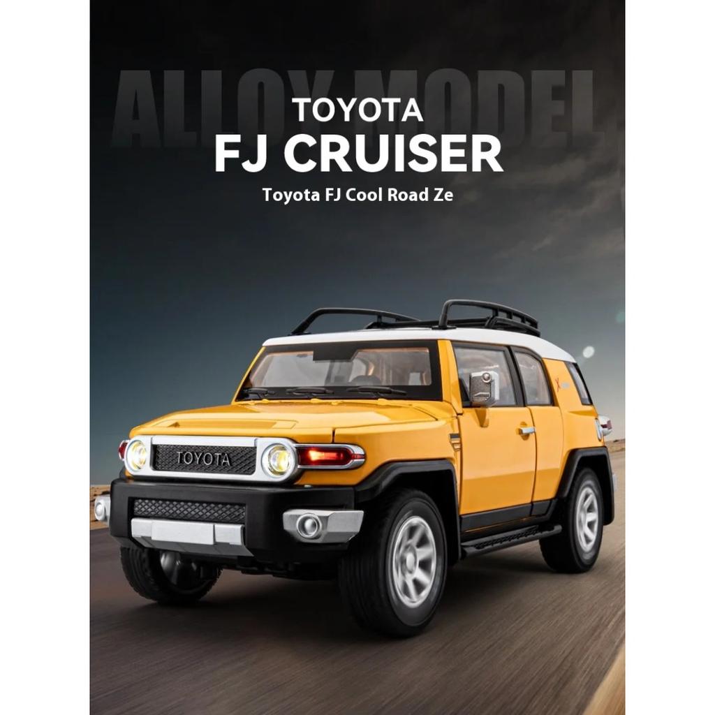 1/24 Scale TOYOTA FJ Cruiser Off-Road SUV Alloy Metal Diecast Model Car High Quality Decorative Trendy Ornaments Gifts Box for Friend