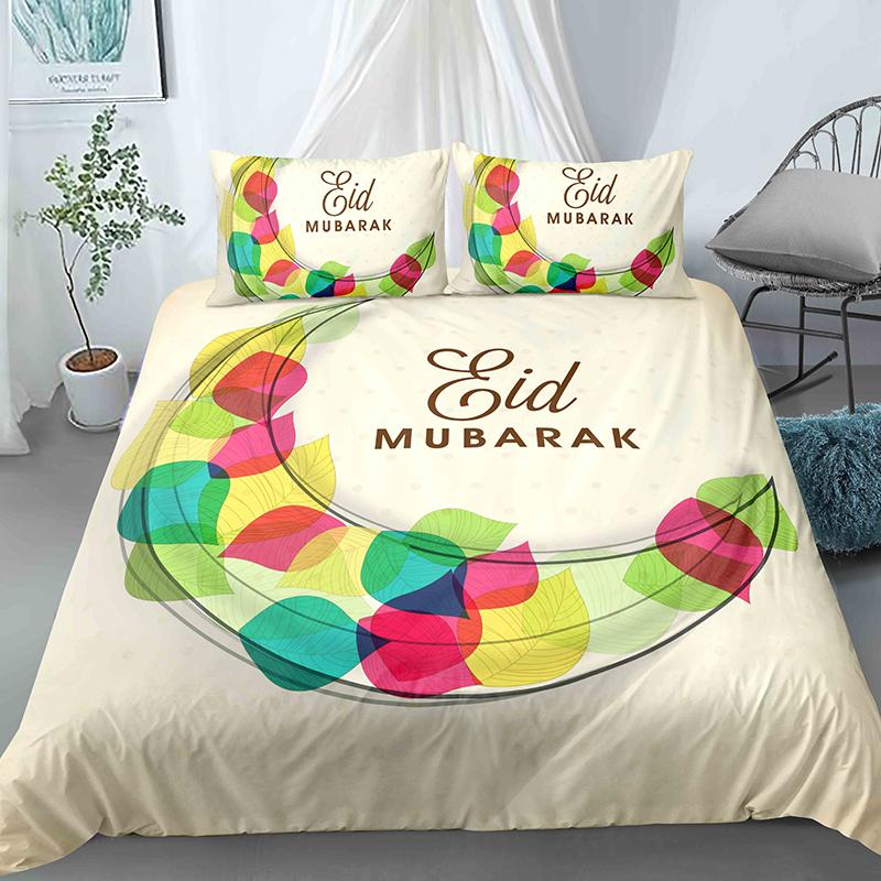 Cartoon Crescent Moon Bedding Set Twin Queen King Size Duvet Cover With Pillowcase Children Bedroom Quilt Cover Set Polyester