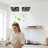 Socket Ceiling Fan Double-Head 3-Speed Dimmable Small Ceiling Fans With Lights Bulb For Bedroom Kitchen Home Office Apartment