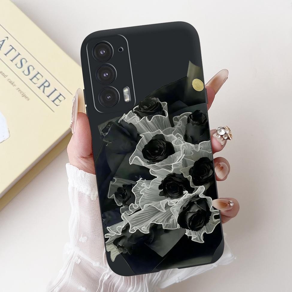 For Edge 20 20Pro 20Lite Phone Cover For Motorola Edge 20 Pro Case Silicone Luxury Fashion Love Cute Cat Girl Funny Cool Painted