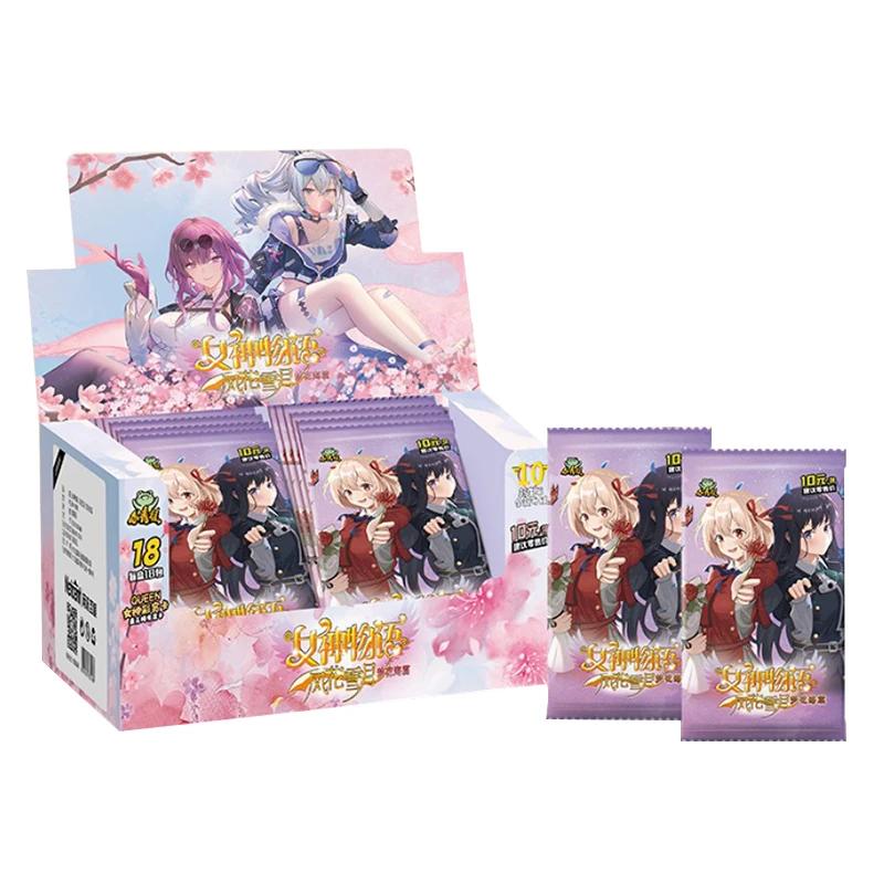 Goddess Story Cards Fufeng Chapter Colorful Flash Card Booster Box Rem Girl Anime Character Collection Card Games Toy Kid Gifts