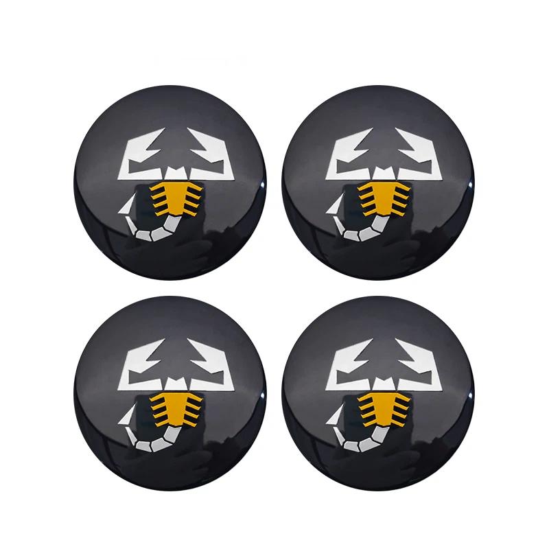4Pcs 56mm Car Wheel Center Emblem Badge Hub Caps Stickers For Abarth 500 Punto Stilo Palio Bravo Doblo Aegea Strada 1#