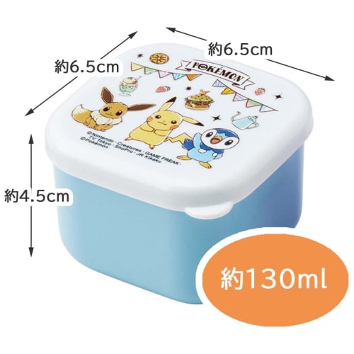 Skater Mini Seal Container Storage Container Side Dishes 130ml Set of 2 Pokemon Cafe Art MO1WAG-A