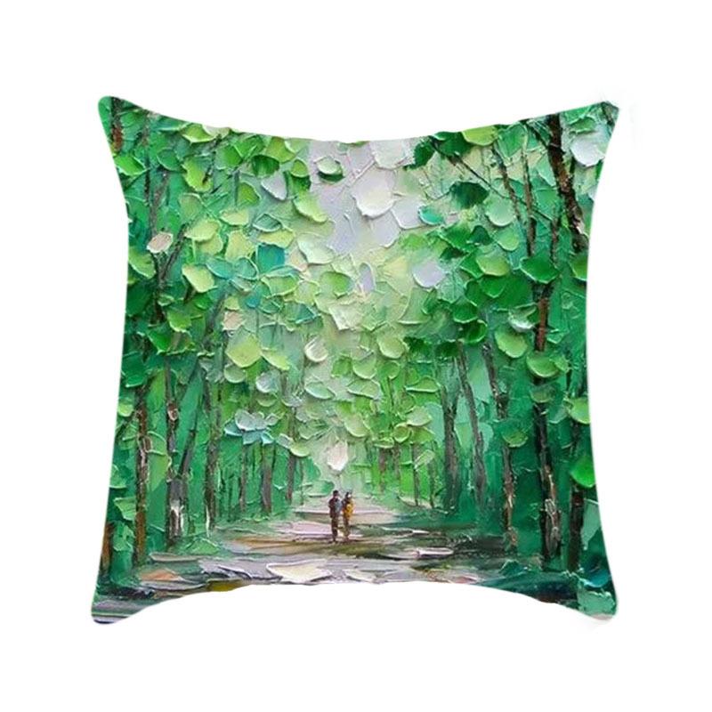 

European Style Home Furnishing Linen Short Plush Cushion Pillow Case 45*45cm