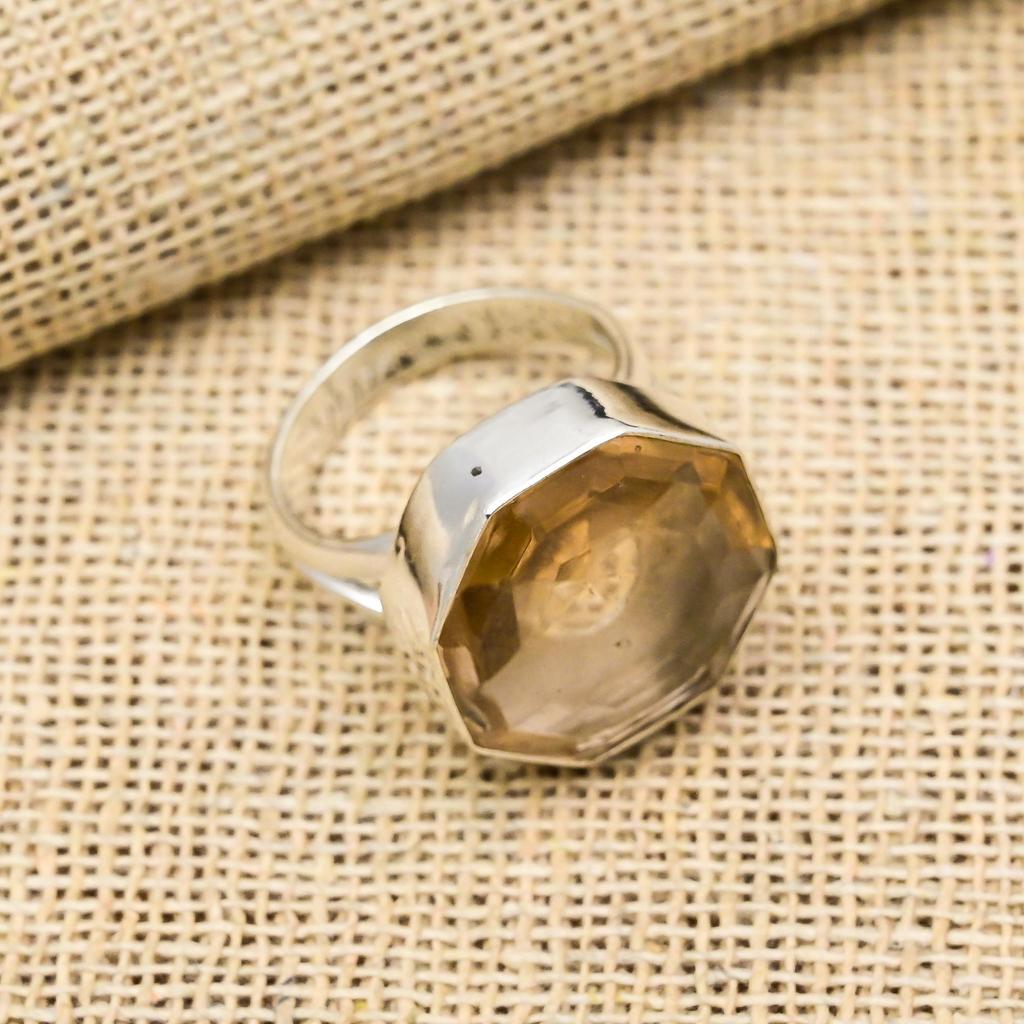 Morganite Gemstone Handmade Jewelry 925 Sterling Silver Brand New Ring Gift For Women