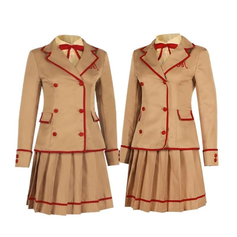 Entzückendes, von Anime inspiriertes Erdbeer-Cosplay-Outfit mit JK-Schuluniform