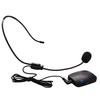 Wireless Microphone FM Headset Collar Tour Radio Transmitter Guide Clip-On MIC