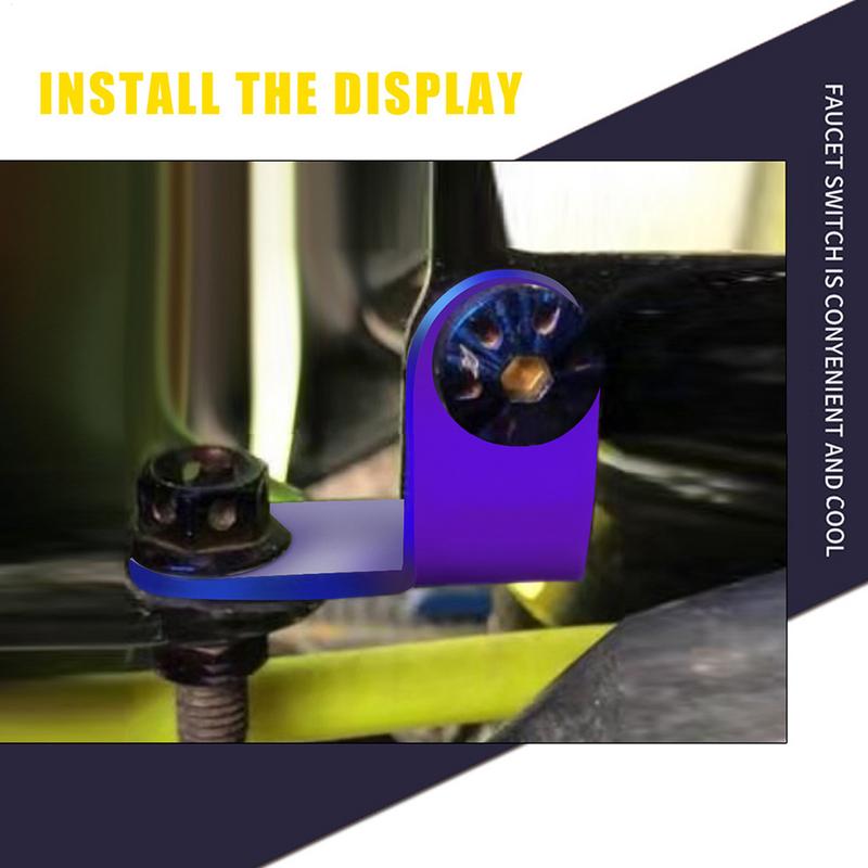 

Для держателя Мотоциклетная масленка Подставка L-образный держатель емкости для масла Кронштейн масленки из алюминиевого сплава Сверхпрочная емкость для масла United States