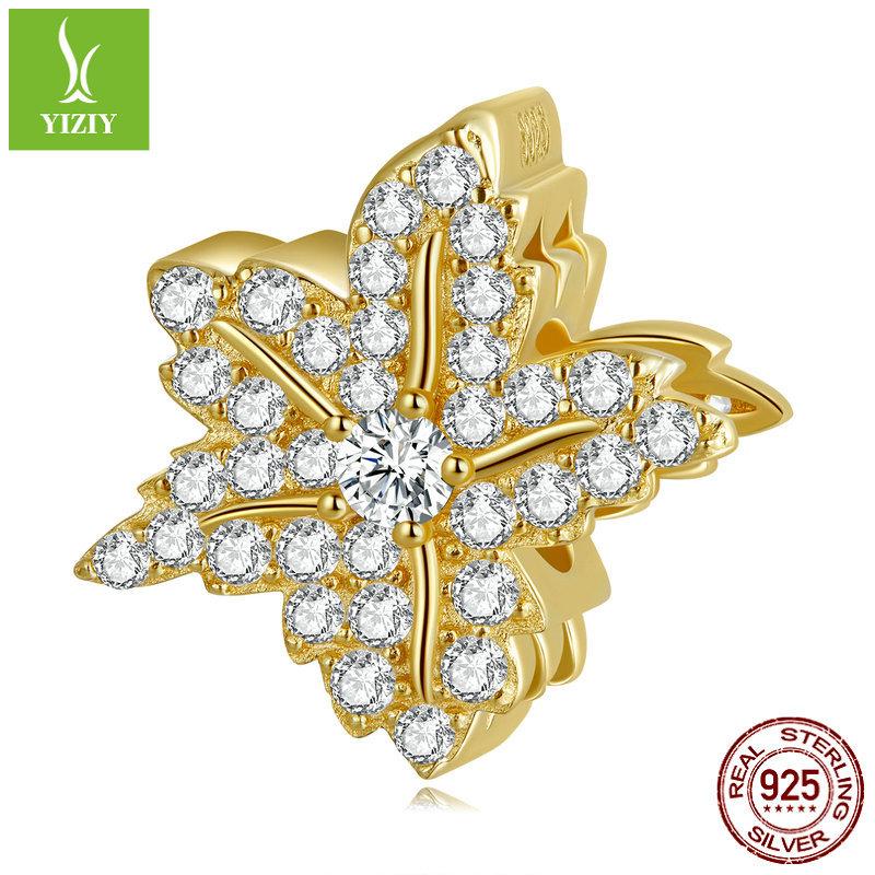 Vergoldetes 925er Sterlingsilberarmband mit Perlen-Accessoires, Love Bee DIY-Perlenanhänger.